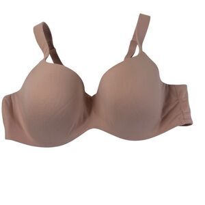 Seamless Tan Bra Ambrelle 42C Super Soft Balconette push up